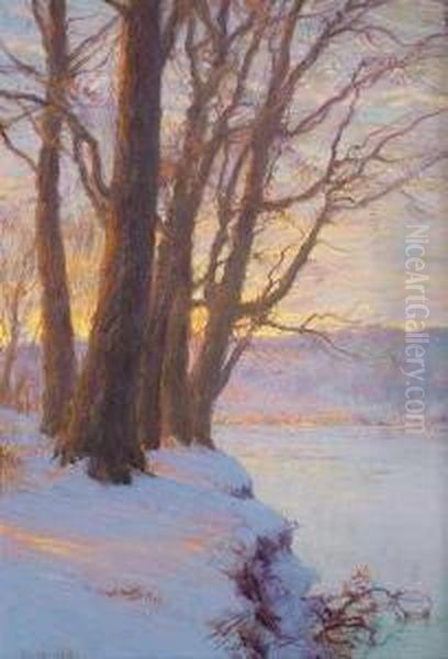 Hudson River Sunset by Walter Launt Palmer