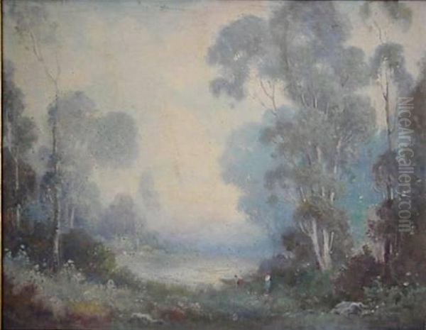 Landscape With Figures by Alexis Matthew Podchernikoff