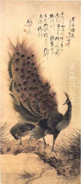 Modern Chinese Paintings From An Asian Private Collection
 

 
 
 

 
 Peacocks by Gao Qifeng