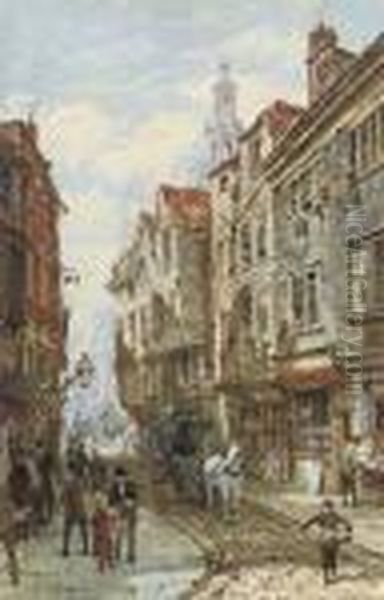 Wych Street, Strand, London by Louise Rayner