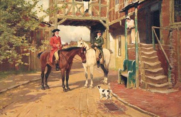 A Rest Outside The Inn by Arthur Walker Redgate