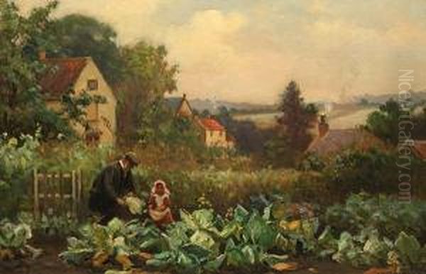 The Cabbage Patch by Ernest Higgins Rigg