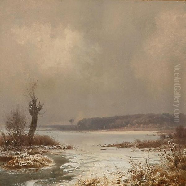 Coastal Scene Covered In Snow by Frederik Niels M. Rohde