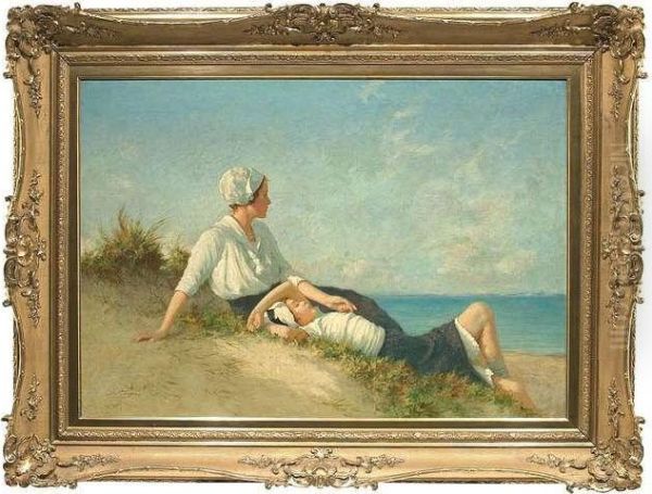 N . Two Girls In The Dunes by Hermann Seeger