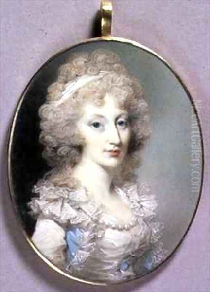 Portrait Miniature of Elizabeth Blunt by George Engleheart