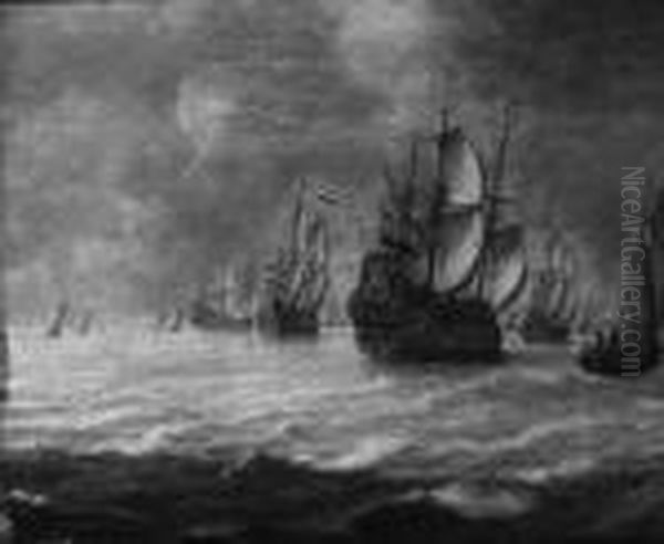 The Dutch Fleet Heading Out To Sea by Adam Silo