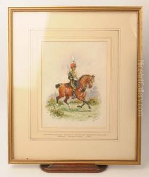 Nottingham Shire Imperial Yeomanry Officer by Richard Simkin