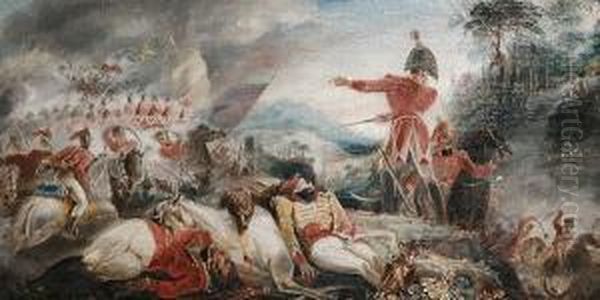 Peninsular War Battle Scene by Henry Singleton