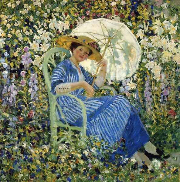 In the Garden, Giverny by Frederick Carl Frieseke