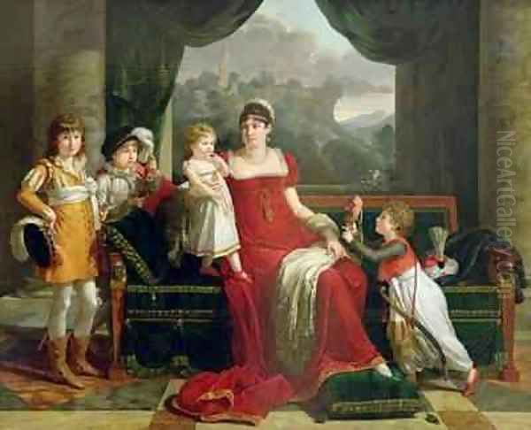 The Duchess of Feltre and her Children by Francois-Xavier Fabre