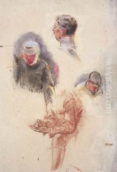 Study For 'an Advanced Dressing Station In France' by Henry Tonks