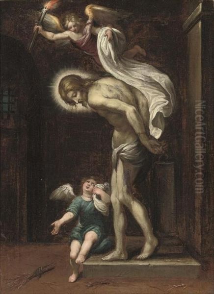 An Allegory Of Christ At The Column by Alessandro Turchi