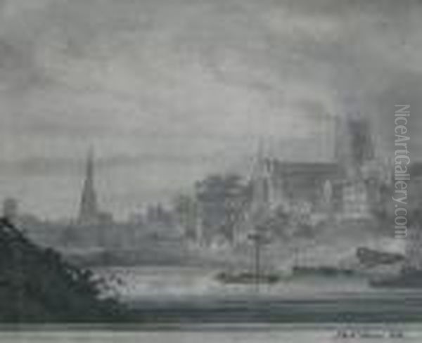 Worcester Cathedral by William Eddowes Turner