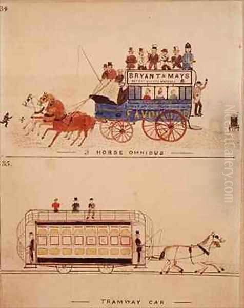 Horse Omnibus and Tramway Car by William Francis Freelove