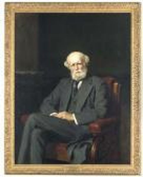 Portrait Of The Right Hon. John Lubbock by Sir Hubert von Herkomer