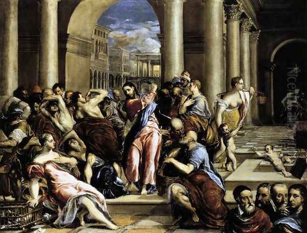 The Purification of the Temple 1571-76 by El Greco (Domenikos Theotokopoulos)