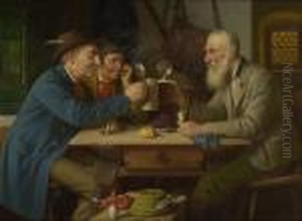 Biertrinker. by Josef Wagner-Hohenberg