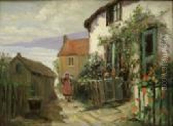 Cottages At Runswick by James Watson