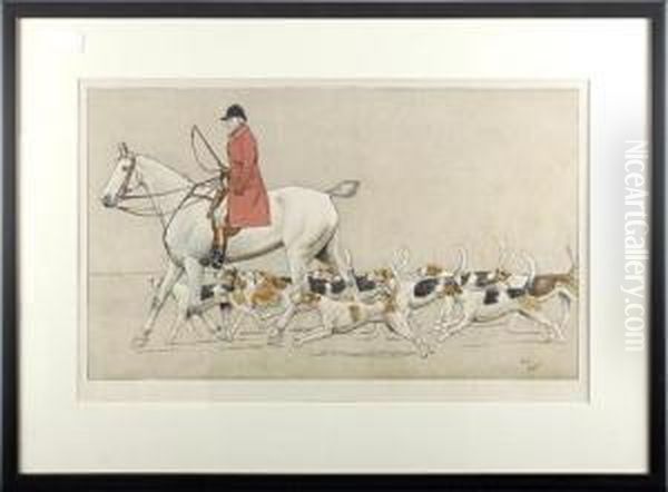 The Cottesmore Hunt by Cecil Charles Aldin