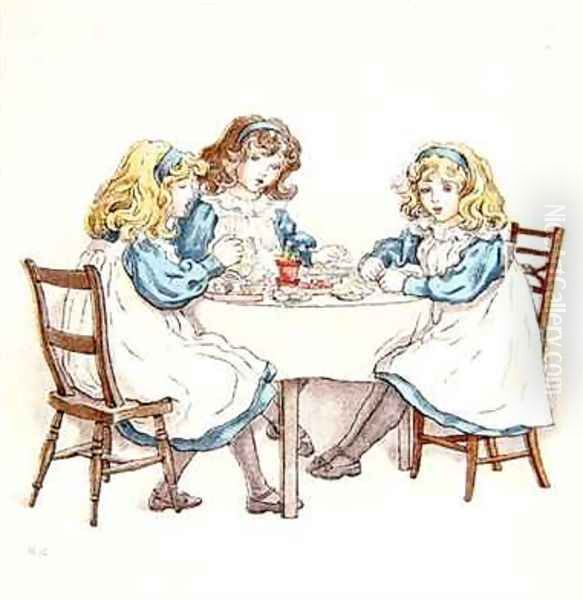 Girls Tea party by Kate Greenaway