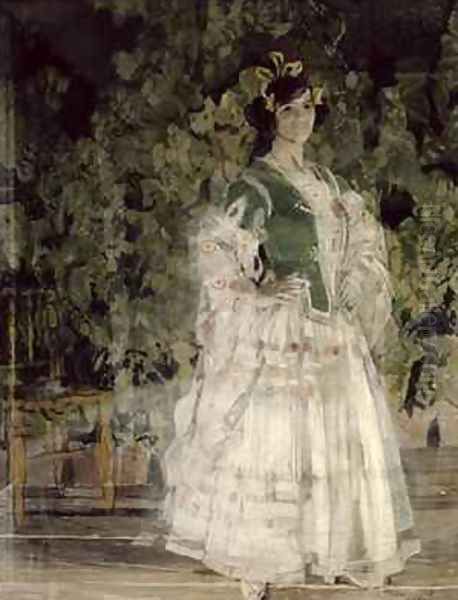 Portrait of Maria Kusnetsova Benois as Carmen by Aleksandr Jakovlevic Golovin