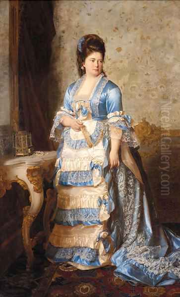 Portrait of a Lady by Ludwig Graaf