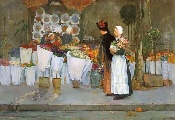 At the Florist by Frederick Childe Hassam