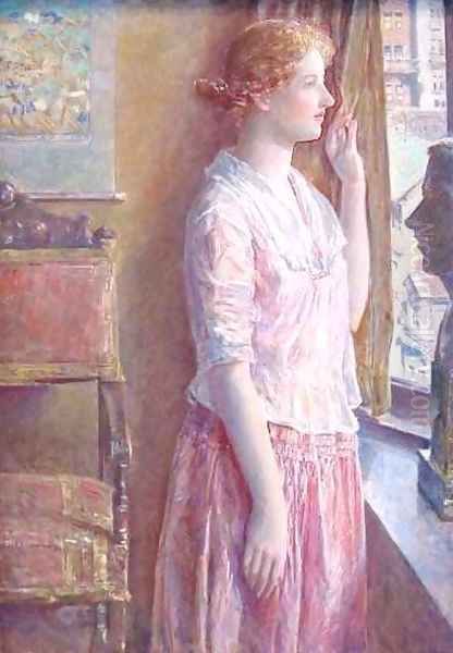 Easter Morning Portrait at a New York Window by Frederick Childe Hassam