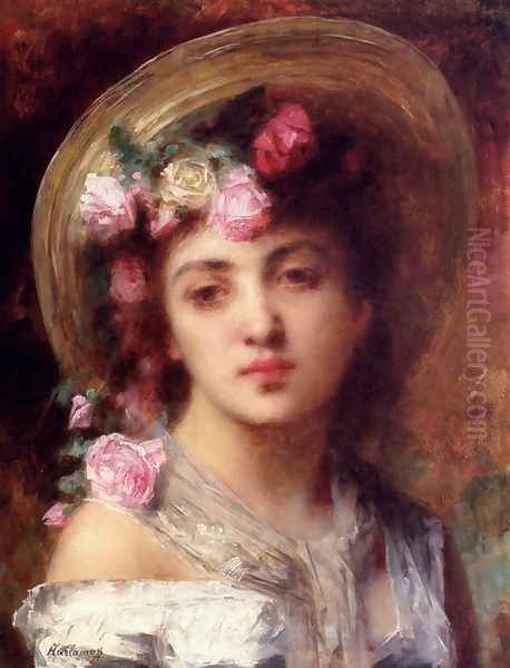 The Artists Daughter by Alexei Alexeivich Harlamoff