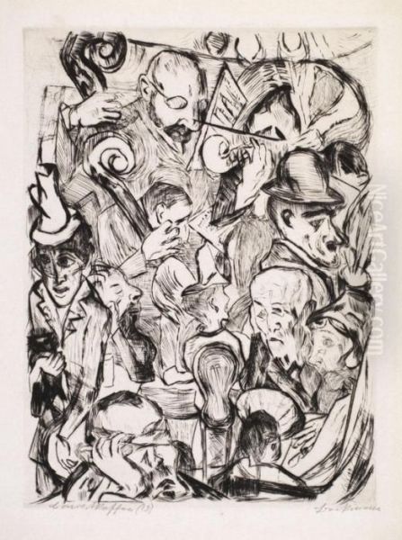 Cafemusik by Max Beckmann