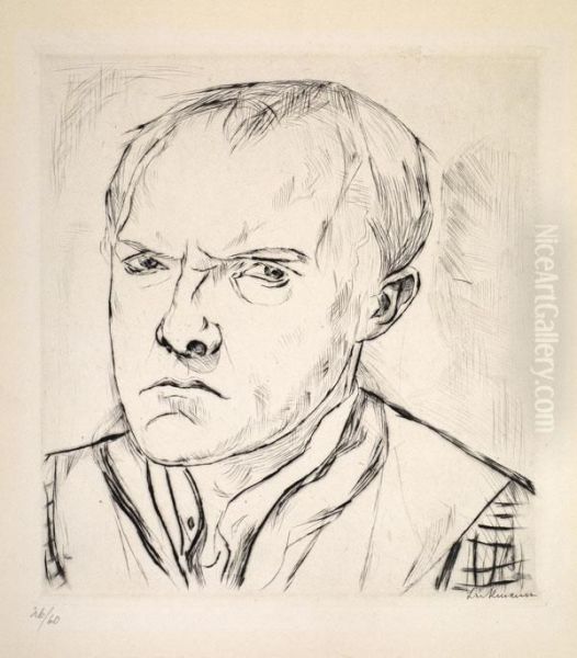 Selbstbildnis by Max Beckmann