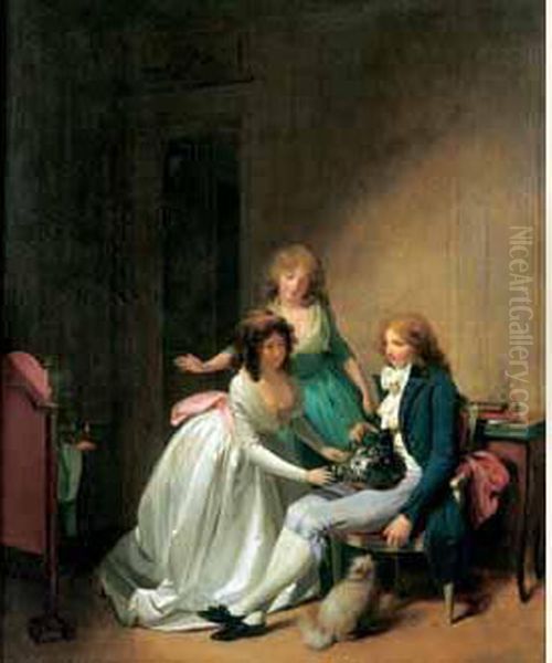 L'innocent (le Panier Fleuri). by Louis Leopold Boilly