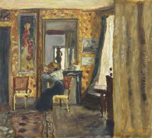 Femme Dans Un Interieur by Pierre Bonnard