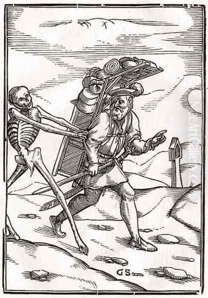 Death comes to the Pedlar by Hans Holbein the Younger