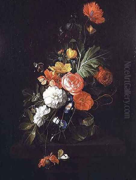 Still Life of Flowers by David de II Heem