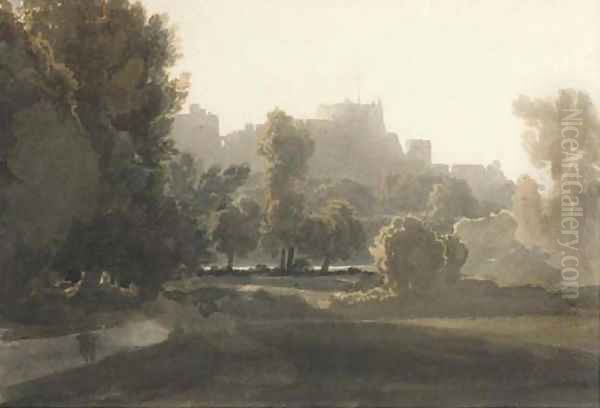 A view of Windsor Castle by William Havell