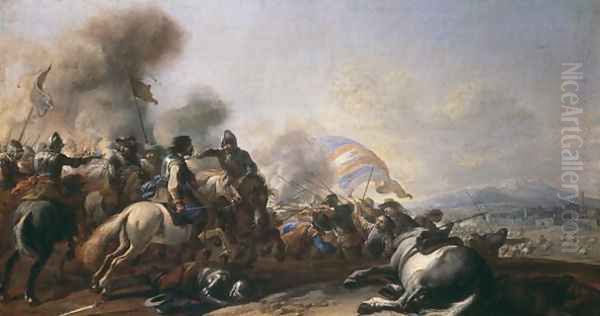 Battle Scene by Il Borgognone