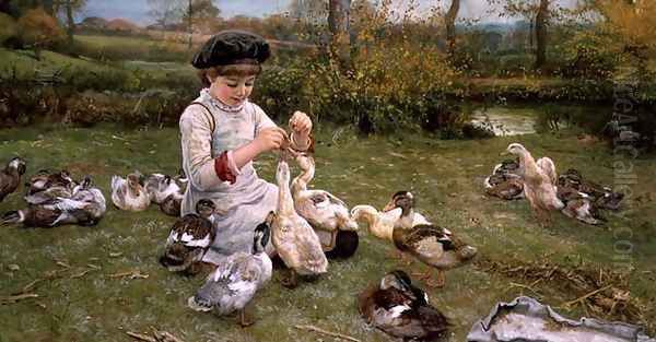 Feeding the ducks by Edward Killingworth Johnson