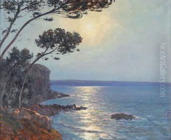 Clair De Lune En Bord De Mer by Arsene Chabanian