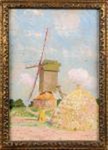 Le Moulin. by Emile Claus