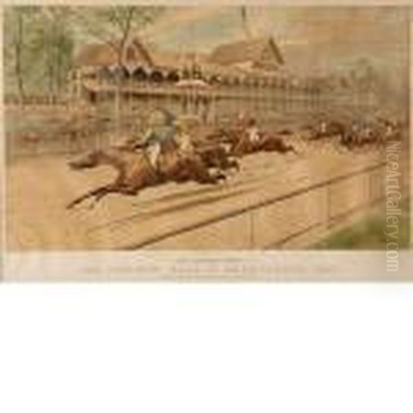 The Futurity Race At Sheepshead Bay by Currier & Ives Publishers