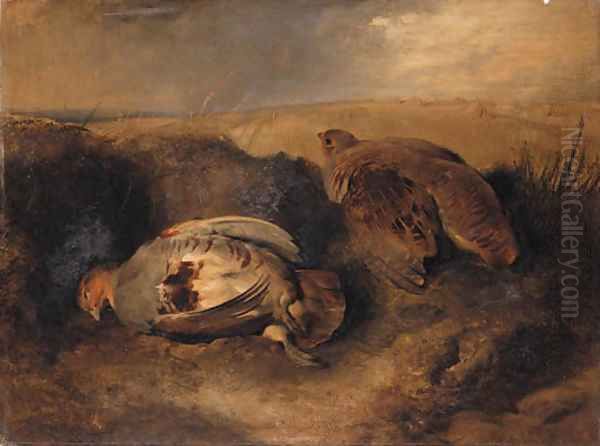 Two Partridges by Sir Edwin Henry Landseer