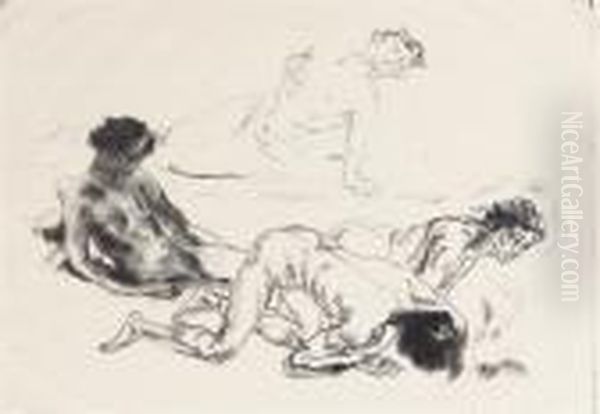 Figure Sketch; And Eight Companion Prints by Arthur Bowen Davies