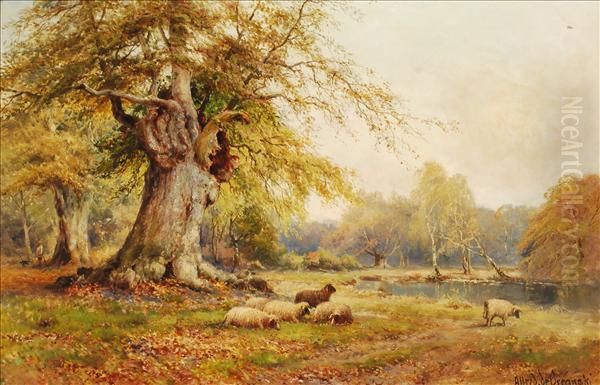 Burnham Beeches In September by Alfred de Breanski