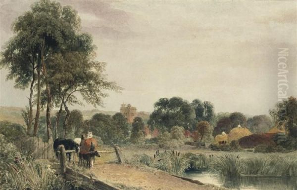 Cookham-on-thames, Berkshire by Peter de Wint