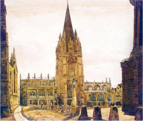 St Mary's Church, Oxford by Peter de Wint