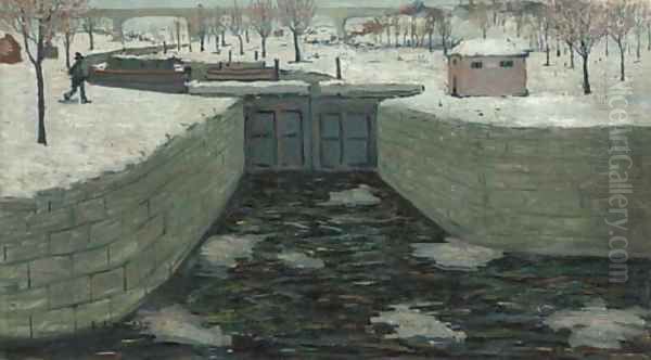 The Lock by Ernest Lawson