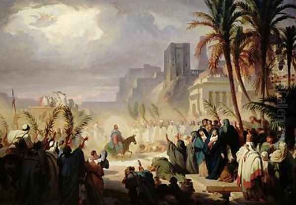 The Entry of Christ into Jerusalem by Felix Louis Leullier