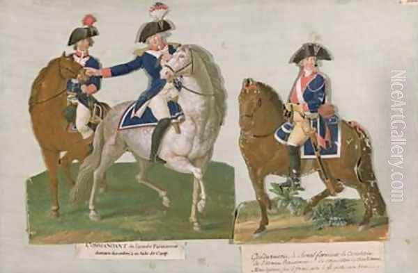 Army Commander and an Officer of the Mounted Police by Brothers Lesueur