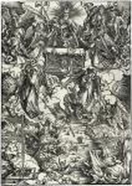 Die Sieben Posaunenengel by Albrecht Durer